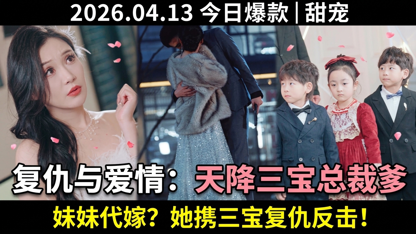 復仇與愛情交織的短劇《天降三寶：總裁爹地是大佬》