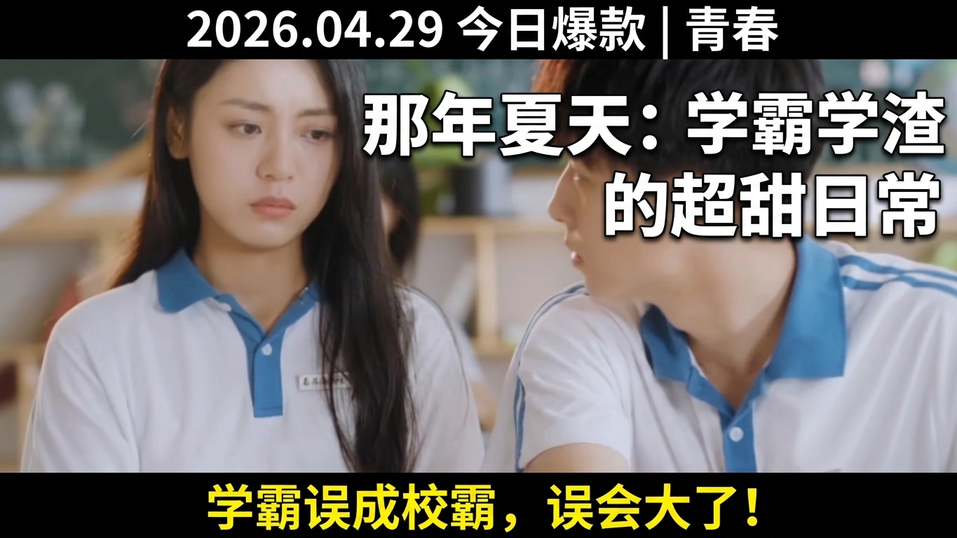 《那年夏天风吹过》：学霸与学渣的甜宠爱情故事