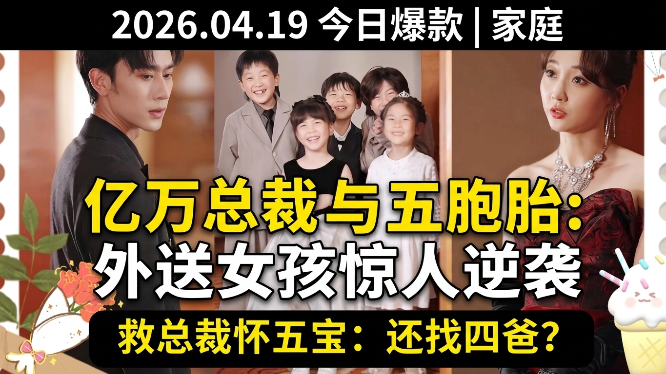 外送女孩的驚人逆襲：億萬總裁與五胞胎的故事