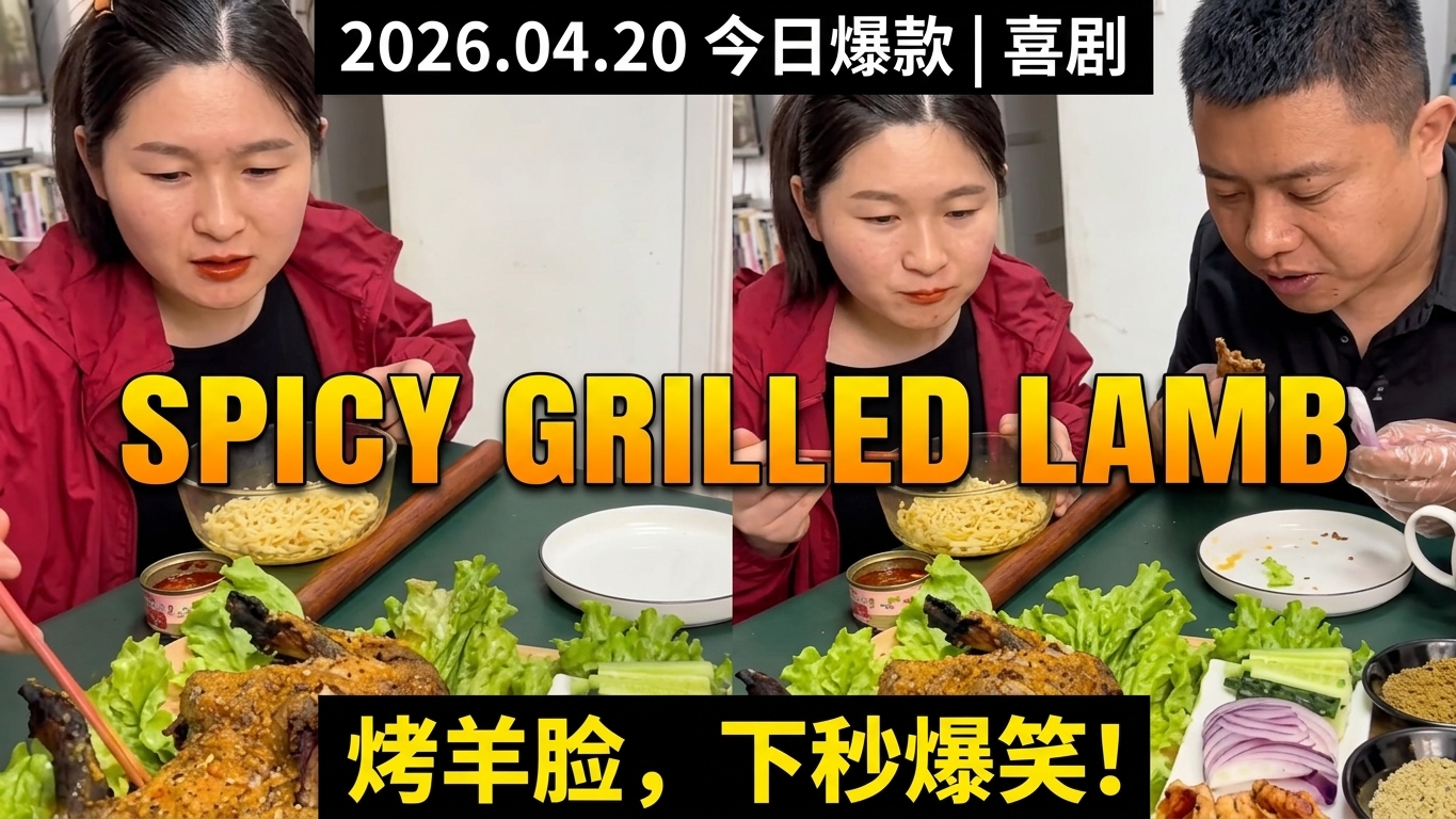 Spicy Grilled Lamb Face Challenge: A Hilarious Food Adventure