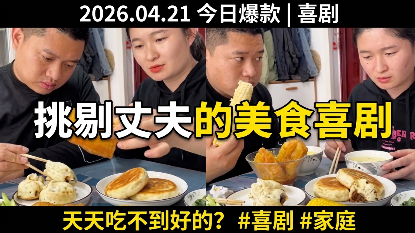 挑剔丈夫的美食喜劇短劇