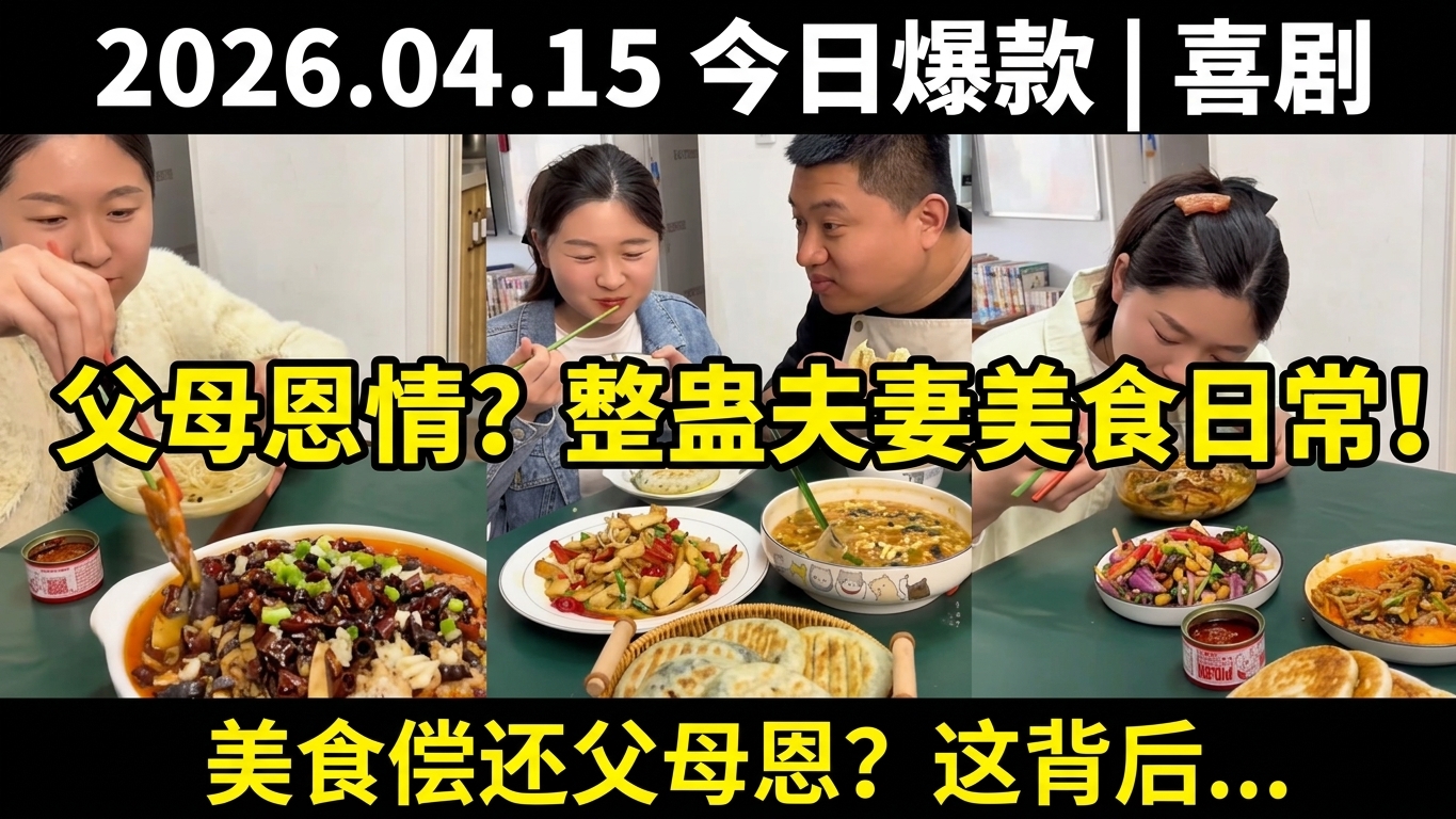 父母恩情永难报！童年零食整蛊夫妻日常太搞笑