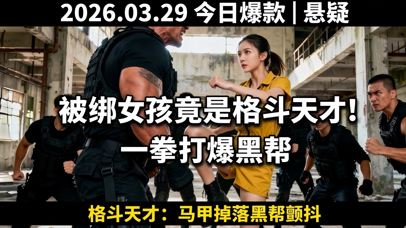 被绑女孩竟是格斗天才！一拳打爆黑帮，一曝光全城大佬慌了
