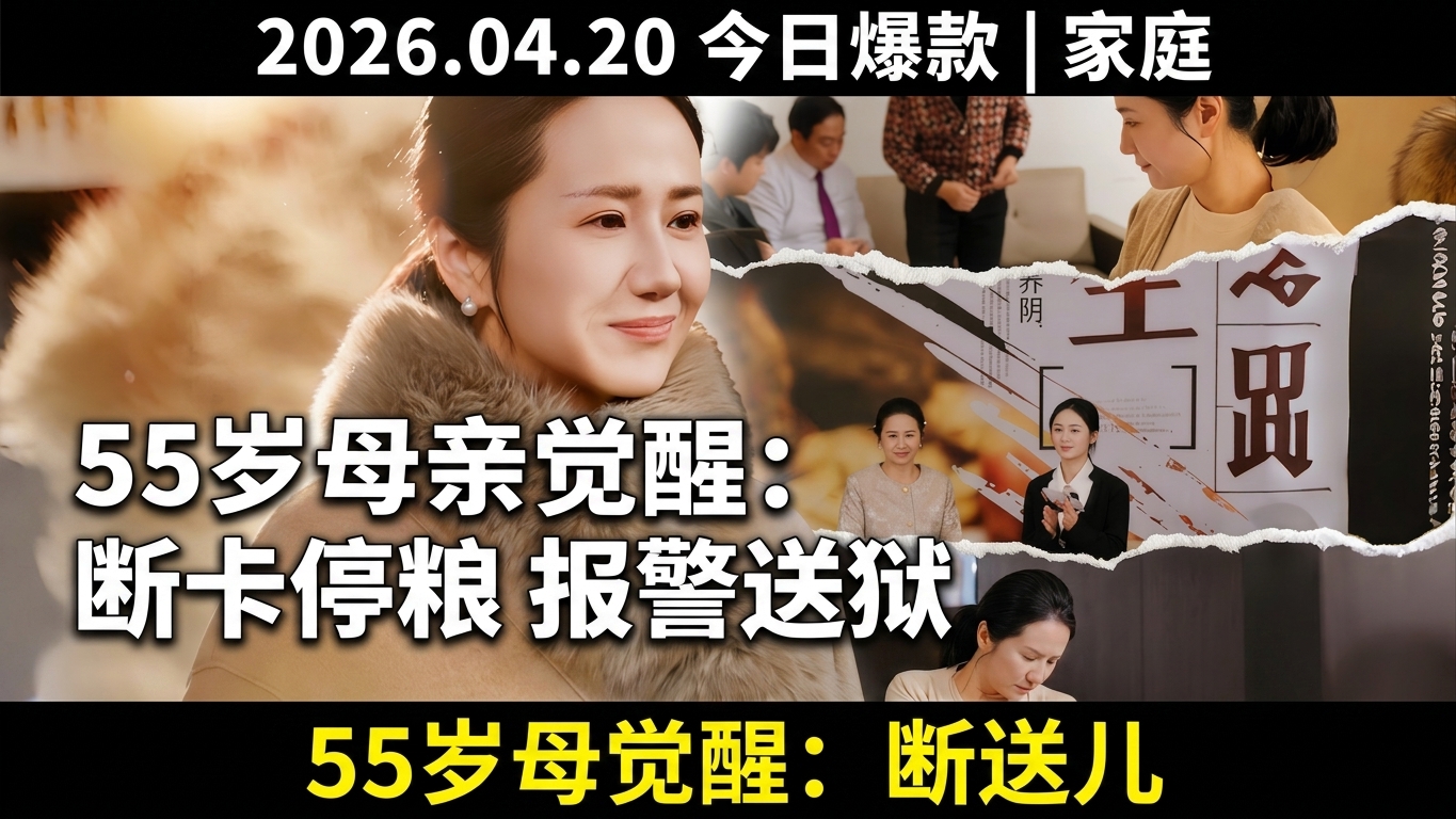 55岁母亲觉醒实录：停卡断粮报警送狱，退休人生刚刚开始
