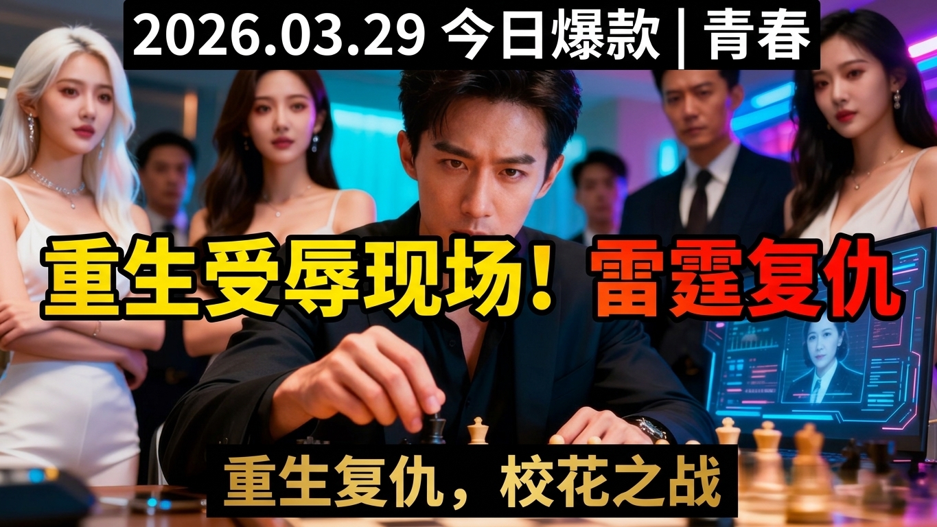 重生受辱现场！手握情报系统雷霆复仇，周旋校花白月光与事业伙伴