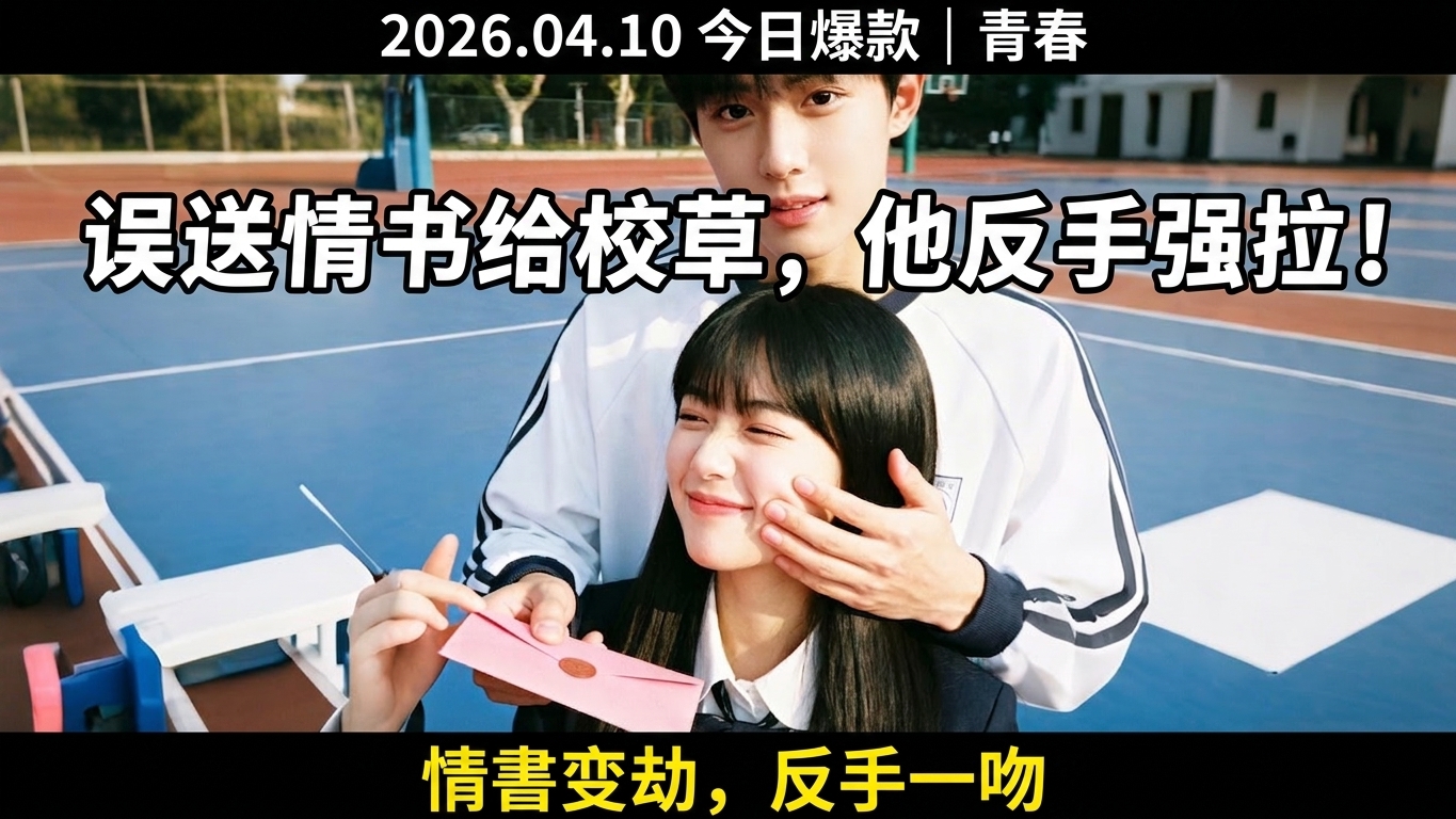 灰姑娘誤送情書給高冷校草，他反手拉她入懷深情一吻：招惹了還想跑