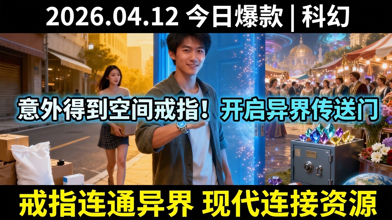 意外得到空间戒指！开启异界传送门，这边996苦逼，那边遍地财富！