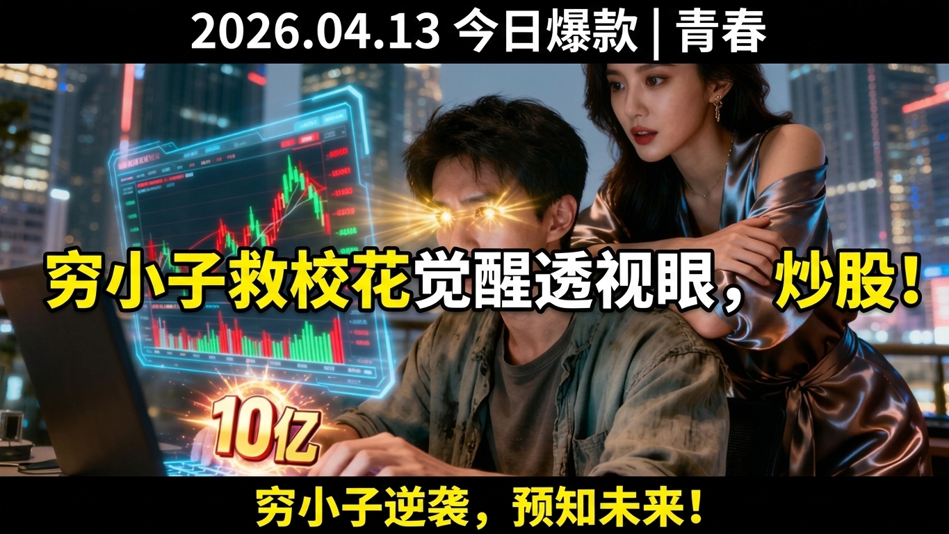 穷小子救校花觉醒预知透视眼，炒股10秒狂赚百亿征服高冷女神！