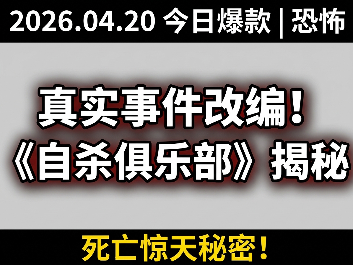 真实事件改编！揭秘《自杀俱乐部》惊悚内幕